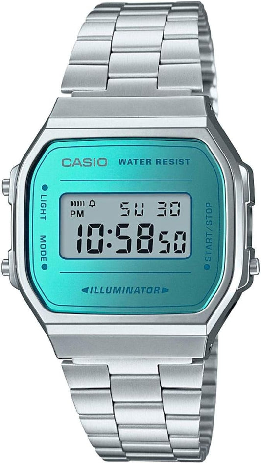 Casio Digitaal kwartshorloge voor volwassenen, uniseks, met roestvrijstalen armband