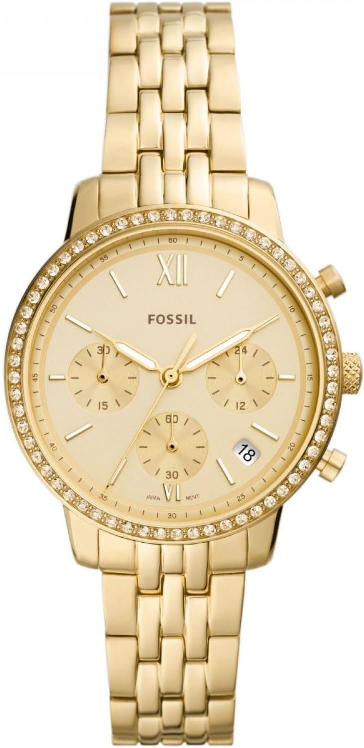 Fossil Neutra Watch for Women, Chronograph movement with Stainless steel or Leather Strap