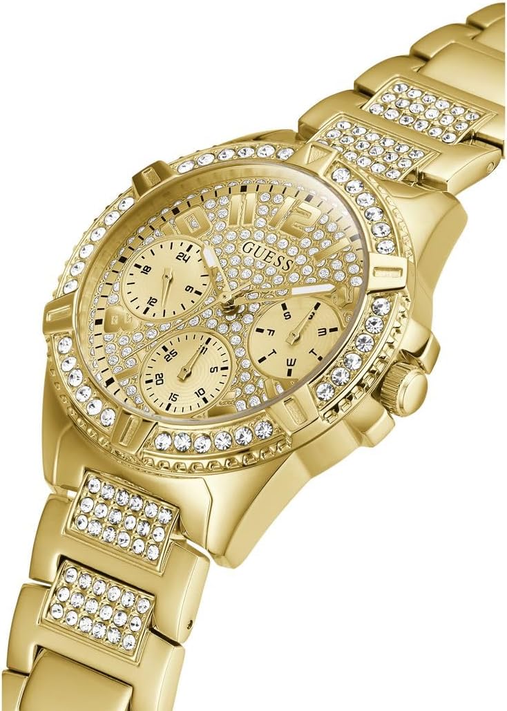 Guess Analoog dameshorloge kwarts met roestvrijstalen armband W1156L2, goudkleurig, W1156L2