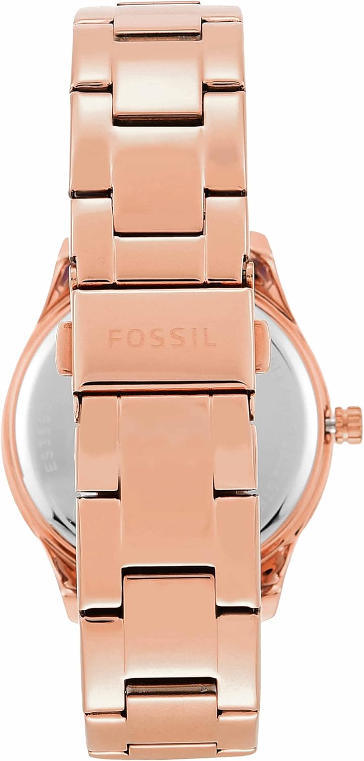 Fossil Stella horloge voor dames, chronograaf uurwerk met roestvrij stalen of leren band