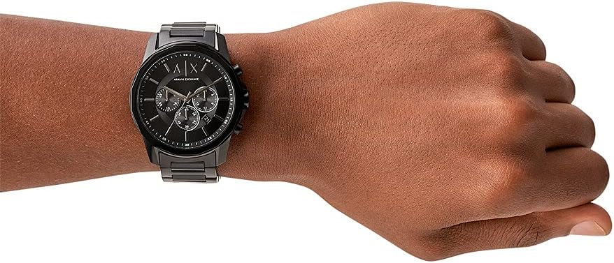 Armani Exchange Chronograaf Zwart Roestvrijstalen Horloge