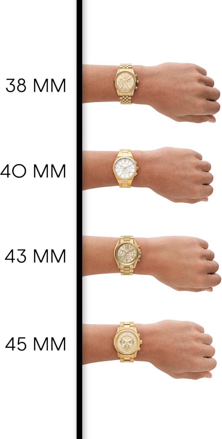 Michael Kors Runway Horloge voor dames, kwartsuurwerk met horlogeband van roestvrij staal, keramiek of leer