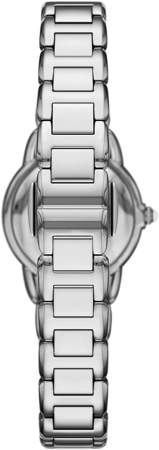 Emporio Armani Horloge Voor Dames, Driehandig Quartz uurwerk en 32mm kastmaat met roestvrij stalen, lederen of siliconen band