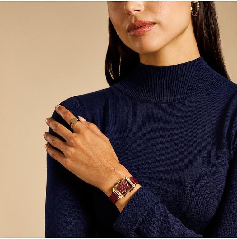 Fossil Raquel Horloge voor dames, quartz uurwerk met roestvrij stalen of leren band,