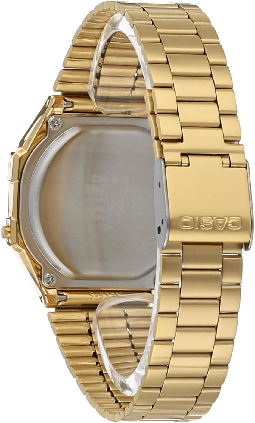 Casio Digitaal kwartshorloge voor volwassenen, uniseks, met roestvrijstalen armband