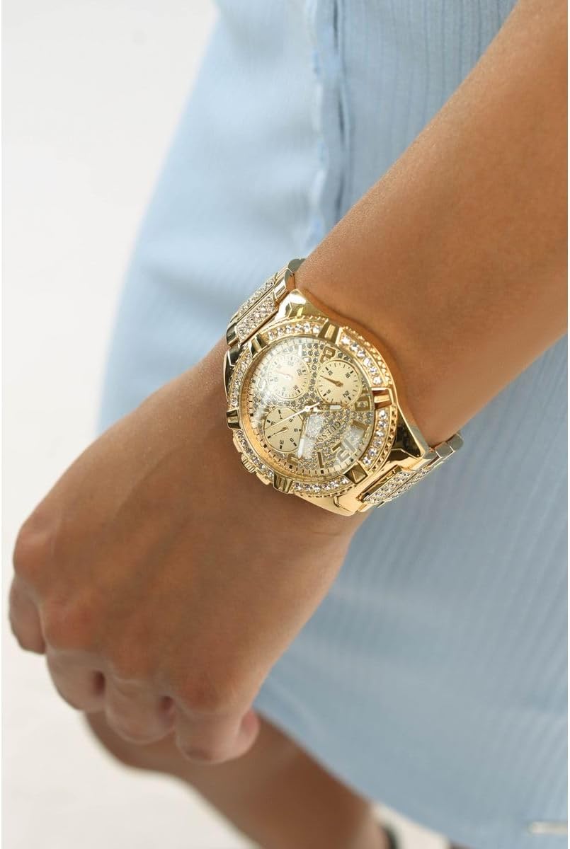 Guess Analoog dameshorloge kwarts met roestvrijstalen armband W1156L2, goudkleurig, W1156L2