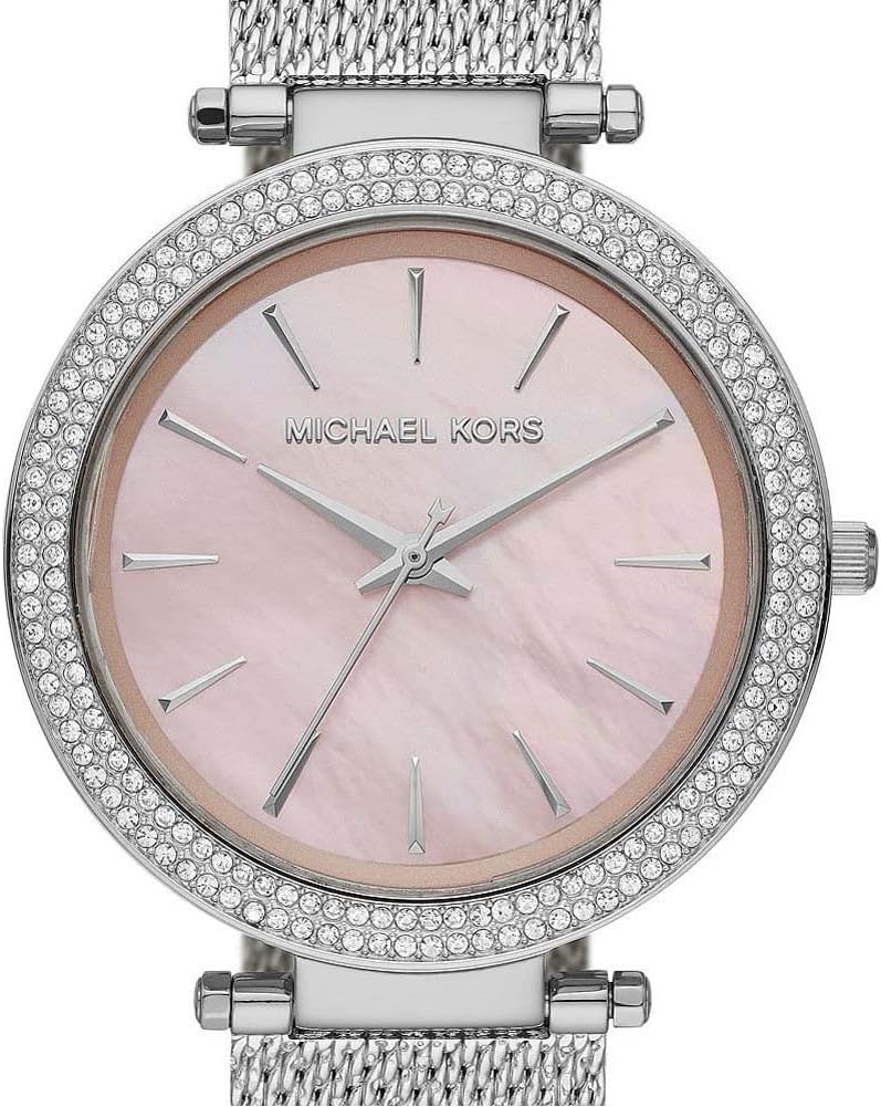 Michael Kors Darci horloge voor dames, uurwerk met roestvrij stalen of lederen band