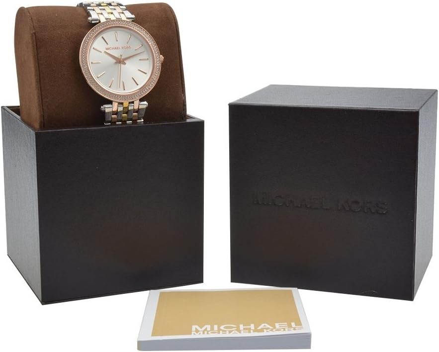 Michael Kors Darci horloge voor dames, uurwerk met roestvrij stalen of lederen band