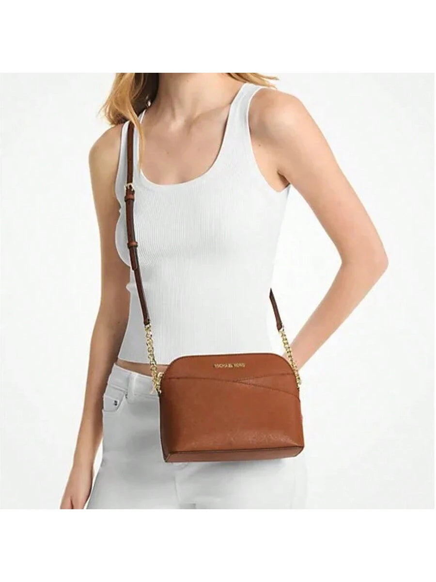 Michael Kors Michael_Kors | Jet Set Travel Medium Logo Dome Crossbody Bag Travel Purses and Bags Women Bags for Women
