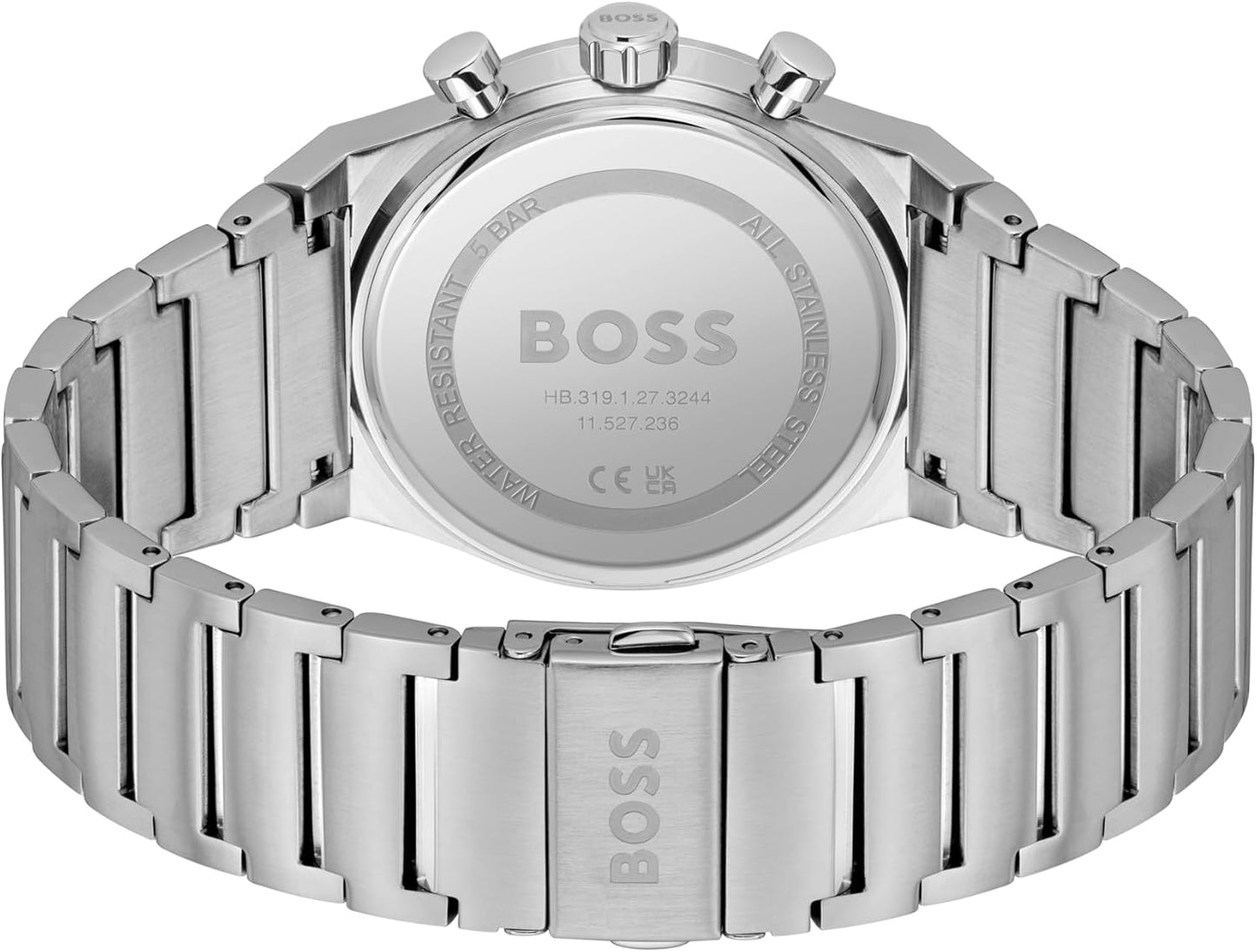 BOSS Chronograaf Quartz Horloge voor Heren CANDOR CHRONO Collectie - Verkrijgbaar met roestvrijstalen band of leren band