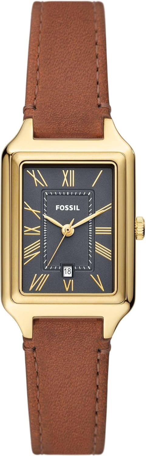 Fossil Raquel Horloge voor dames, quartz uurwerk met roestvrij stalen of leren band,
