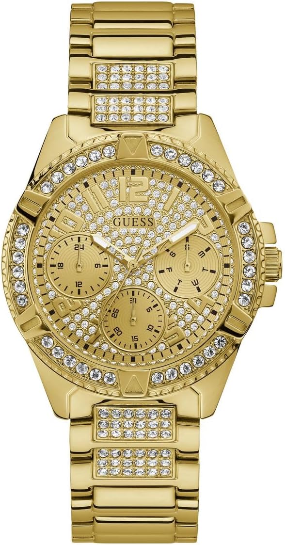 Guess Analoog dameshorloge kwarts met roestvrijstalen armband W1156L2, goudkleurig, W1156L2