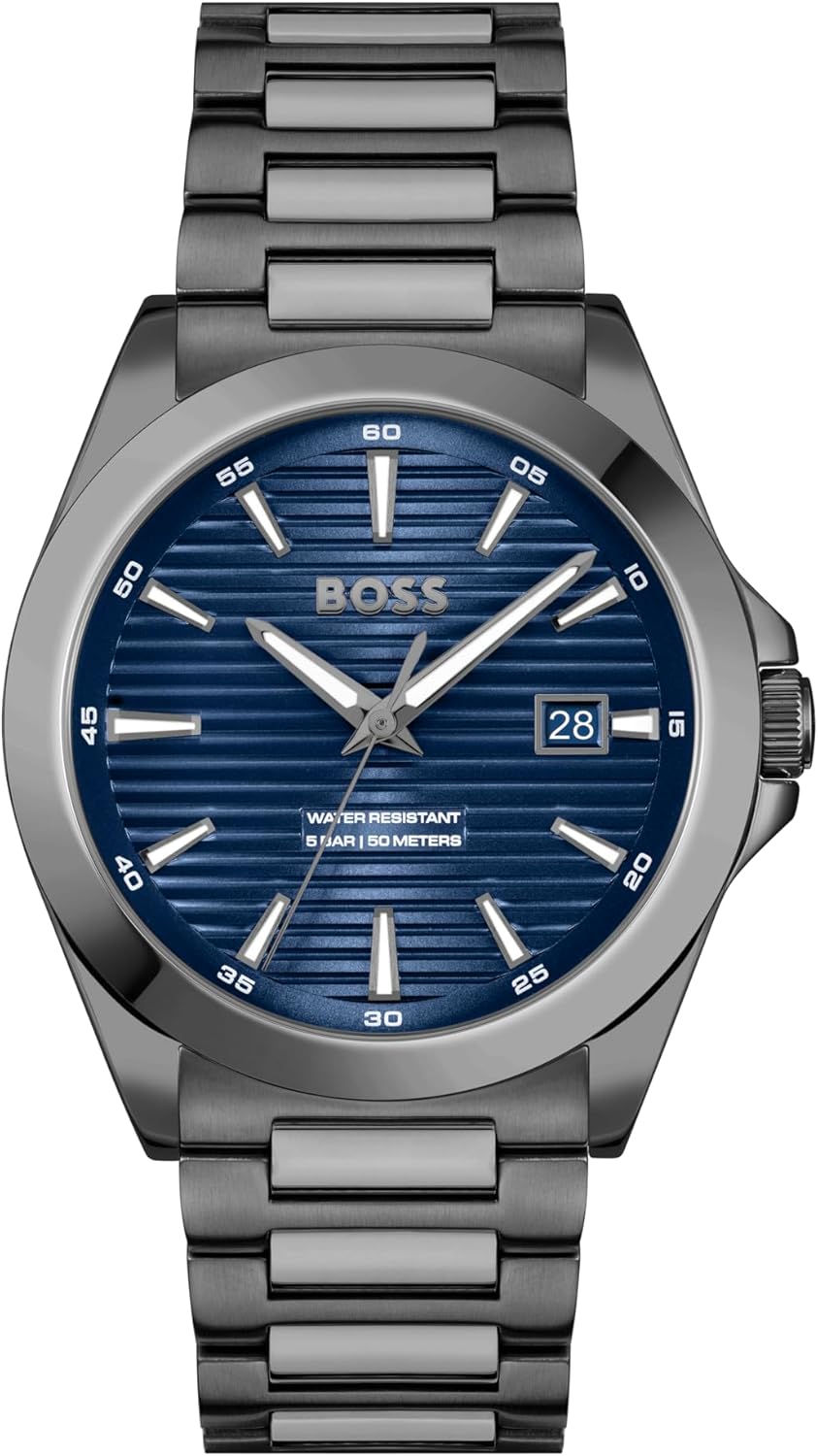 BOSS Strike Qtz Basic Calendar herenhorloge