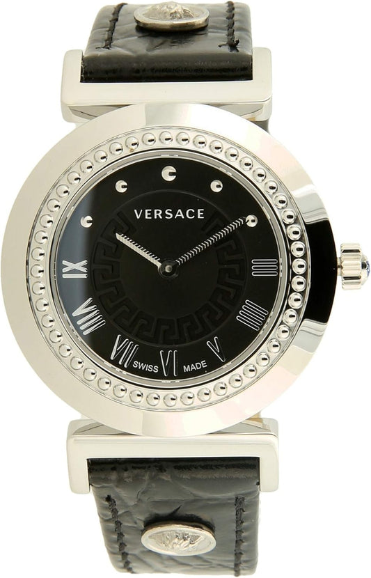 Versace Dameshorloge XS Vanity analoog kwarts leer P5Q99D009S009
