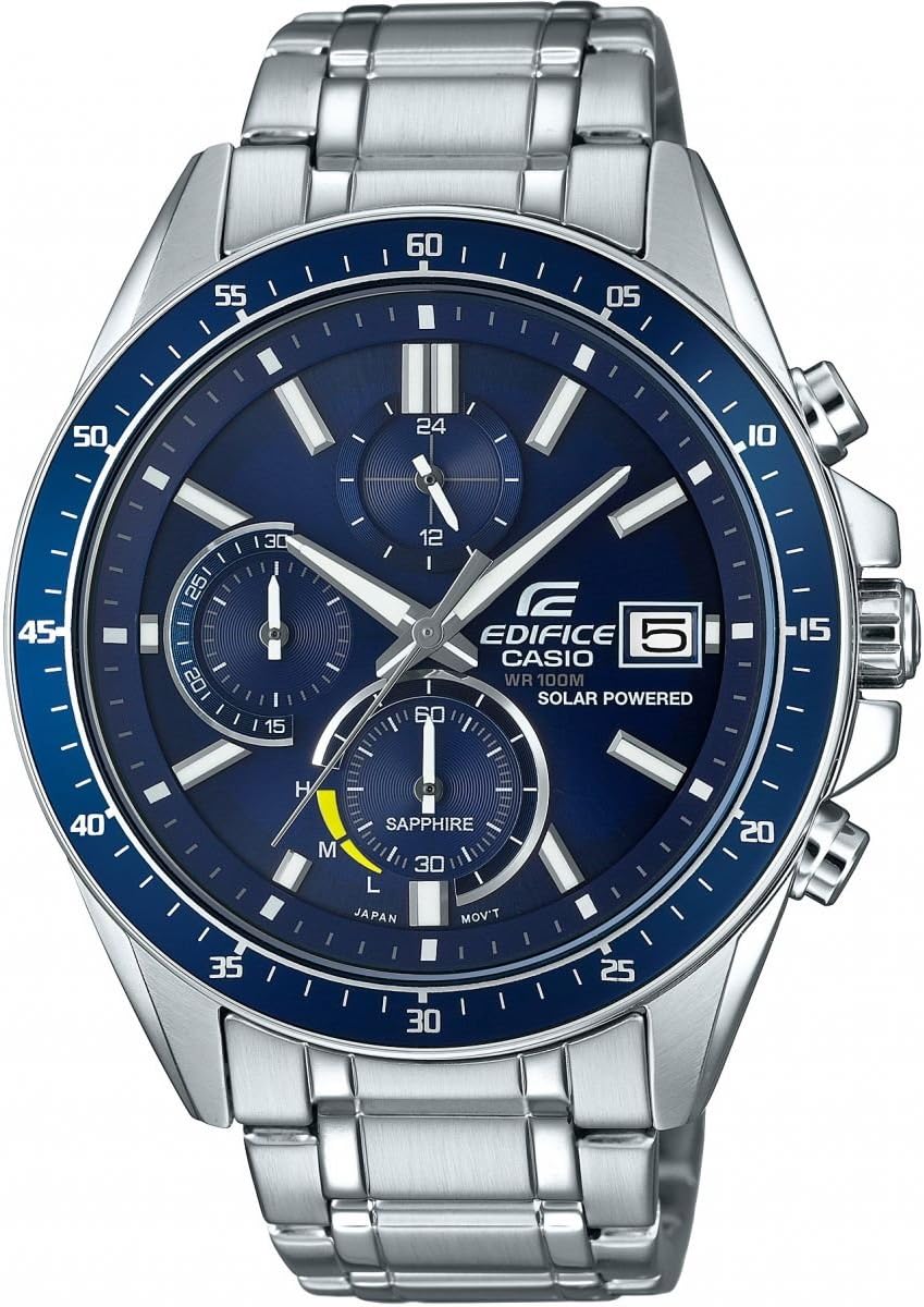 Casio Edifice CA.EFS-S510D2AVUEF Stalen herenhorloge, kwarts, zilver, armband