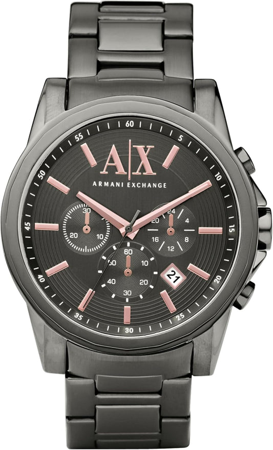 Armani Exchange Chronograph Gray roestvrijstalen horloge