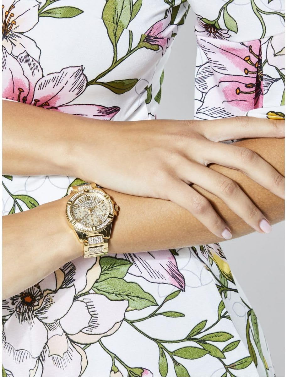 Guess Analoog dameshorloge kwarts met roestvrijstalen armband W1156L2, goudkleurig, W1156L2