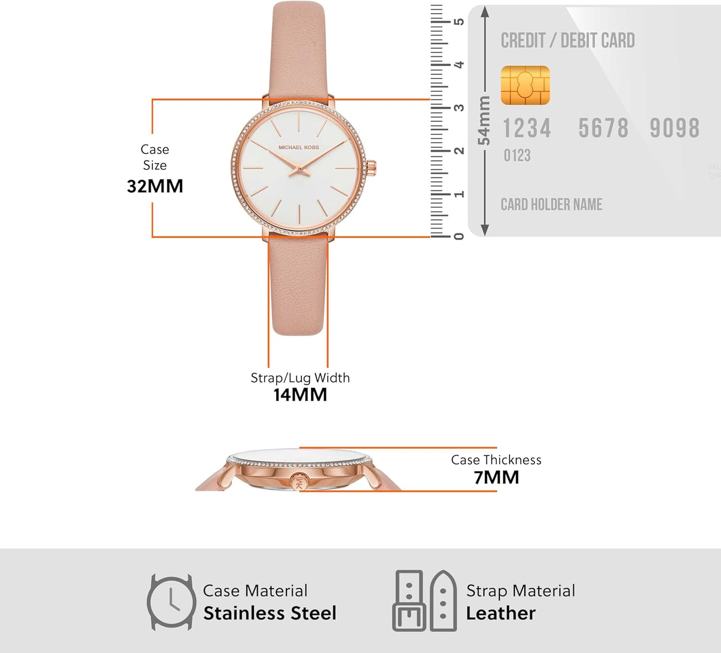 Michael Kors Accelerator Horloge voor heren, chronograaf uurwerk met roestvrij stalen of lederen band