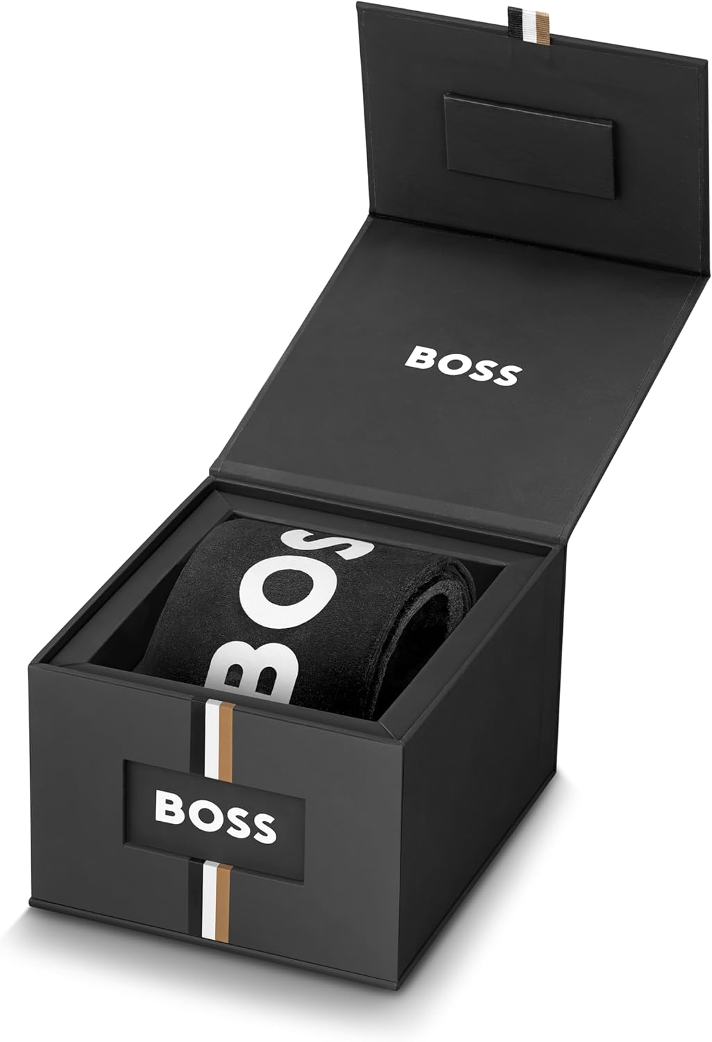 HUGO BOSS HEREN BLAUWE DIAL IONISCHE PLATED DUNNGOUD STALEN ARMBAND HORLOGE - 1514172, Blauw, Klassiek