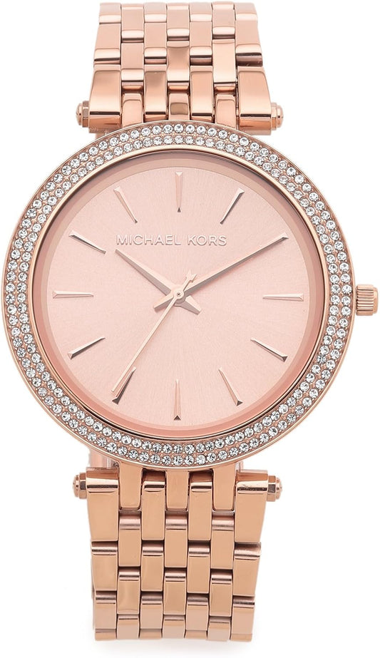 Michael Kors Analoog kwartshorloge voor dames, roestvrij