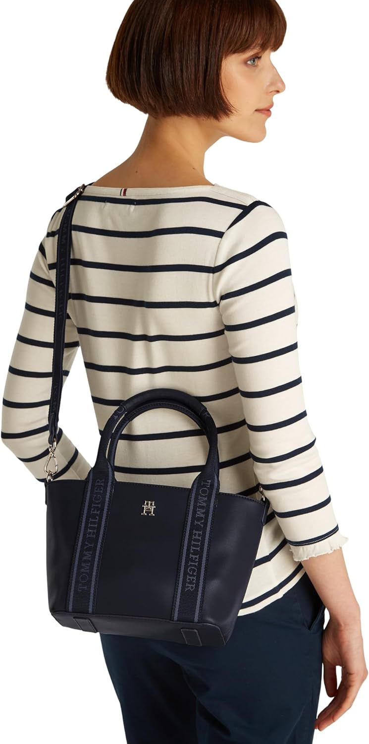 TOMMY HILFIGER Th Logotape Mini Tote Aw0aw17201 Tote