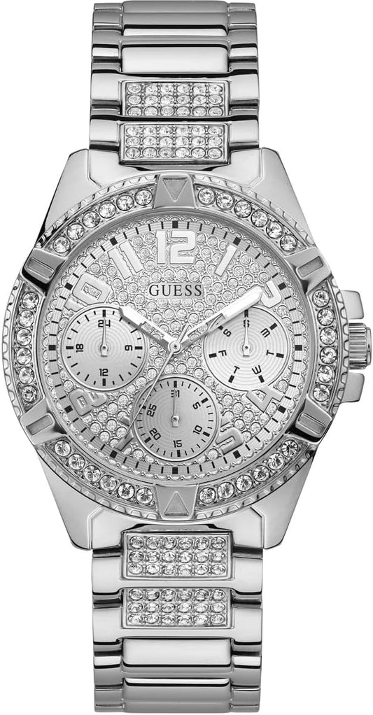 GUESS W1156L1 Frontier zilveren dameshorloge, zilver, W1156L1