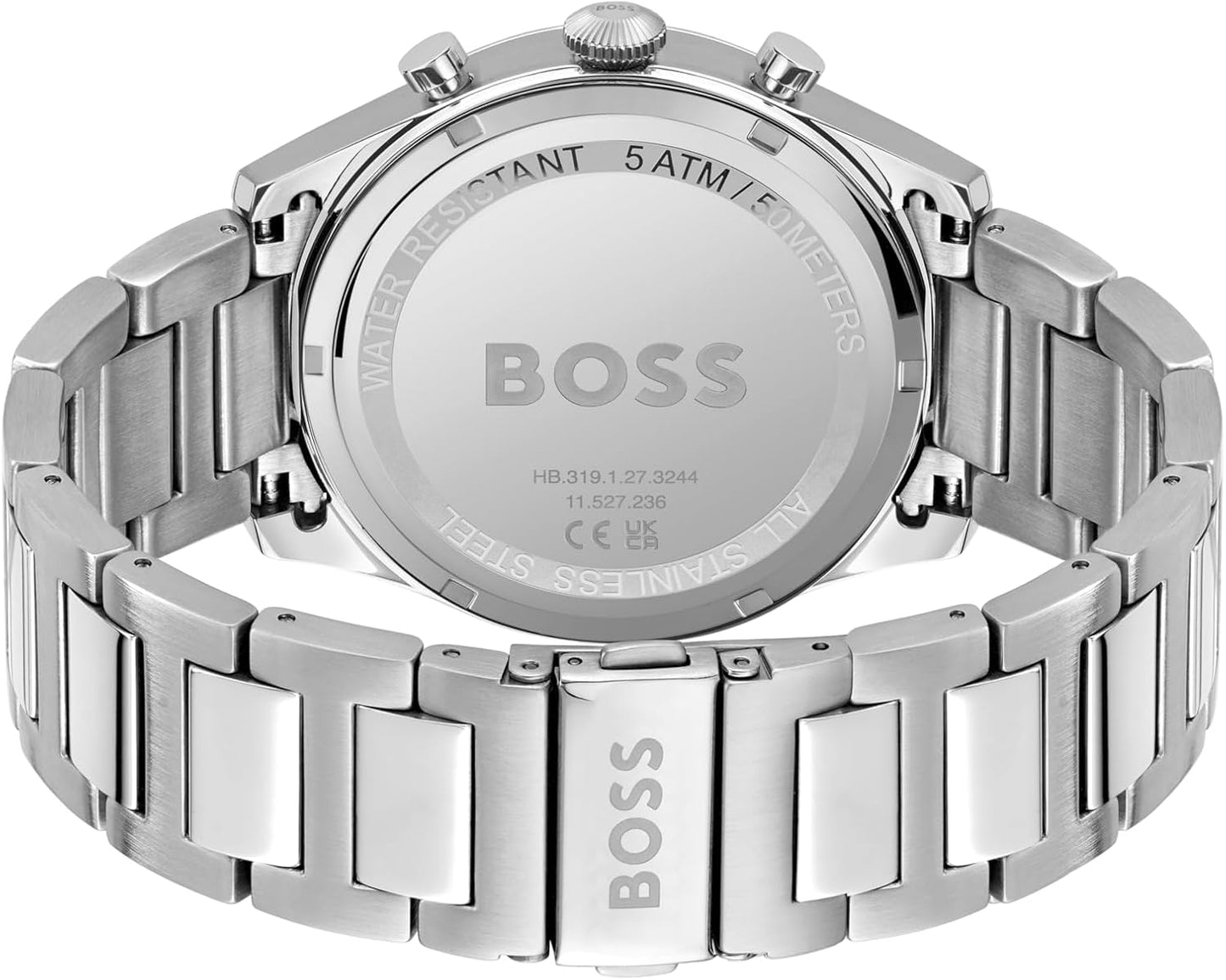 BOSS Analoog kwartshorloge voor heren met roestvrij stalen armband 1513868