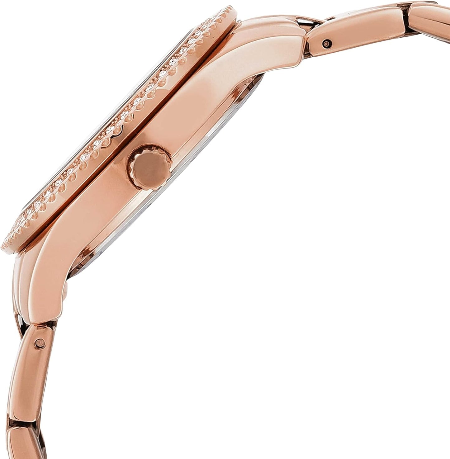 Fossil Stella horloge voor dames, chronograaf uurwerk met roestvrij stalen of leren band