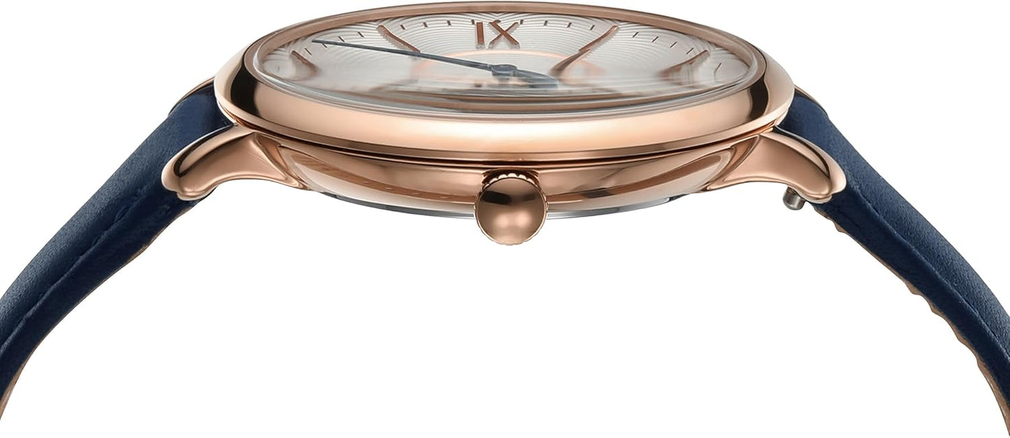 Fossil ES3988 Analoog kwartshorloge voor dames, met leren armband, Roségoud, standard size, jacqueline