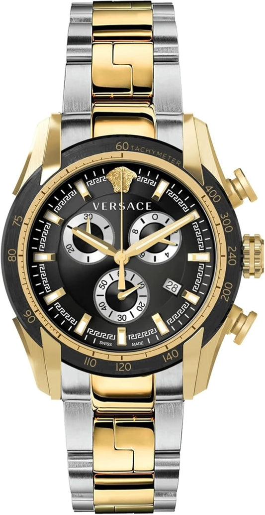 Versace VE2I00421 V-Ray chronograaf horloge 44 mm