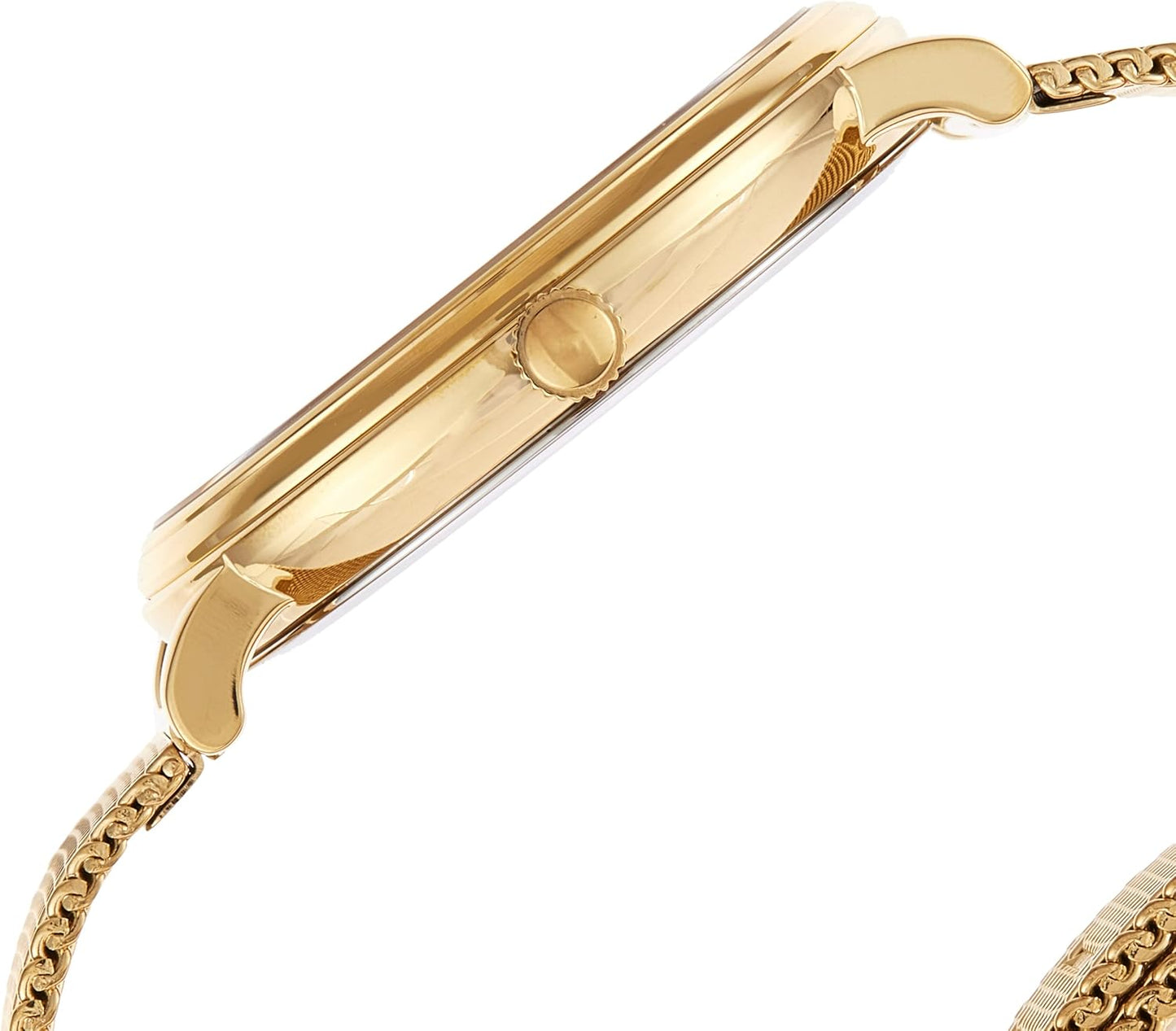VERSACE Dameshorloge V-Circle Gold roestvrij staal 38 mm VE81025 19, armband
