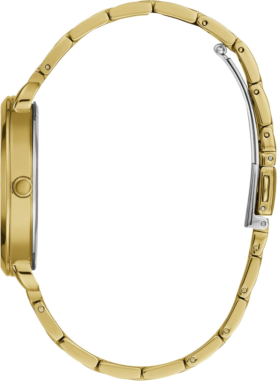Guess Analoog kwartshorloge voor dames met roestvrij stalen armband W1231L2, goud, armband
