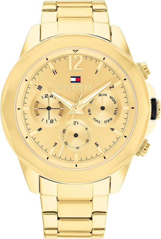 Tommy Hilfiger Analoog multifunctioneel kwartshorloge voor heren met armbanden van roestvrij staal of leer