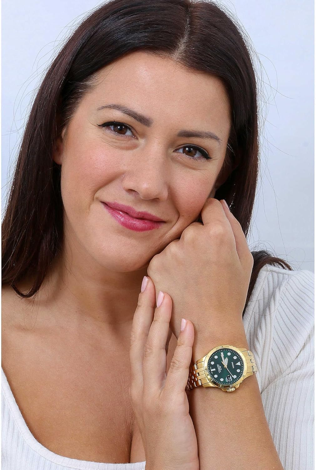 Fossil FB-01 Horloge voor dames, kwarts uurwerk met roestvrij staal of leren band