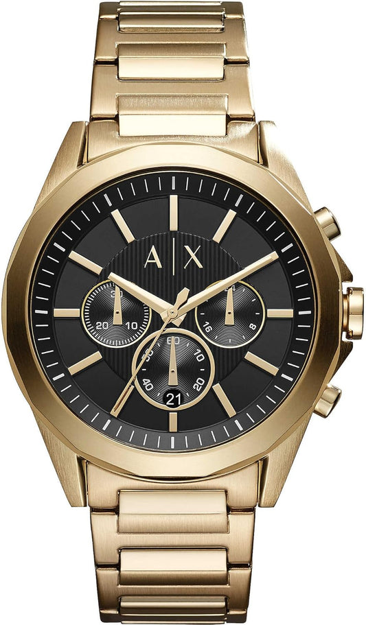 Armani Exchange Heren Chronograaf Horloge in roestvrij staal, 44mm kastmaat