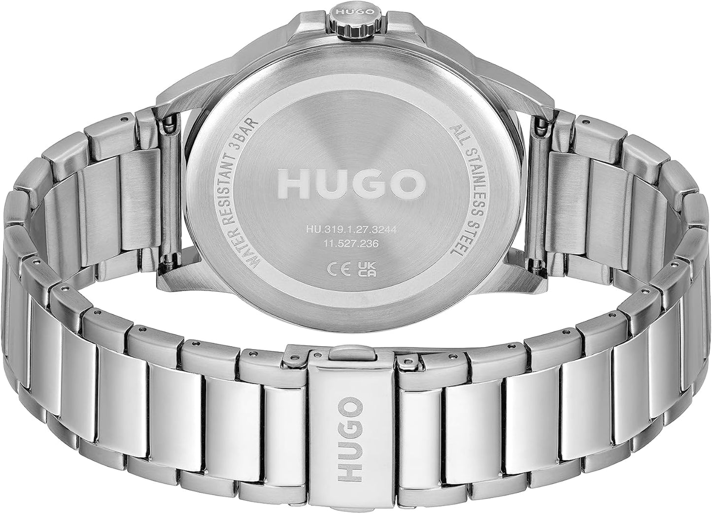 HUGO Analoog kwartshorloge voor heren, met roestvrij stalen armband 1530186