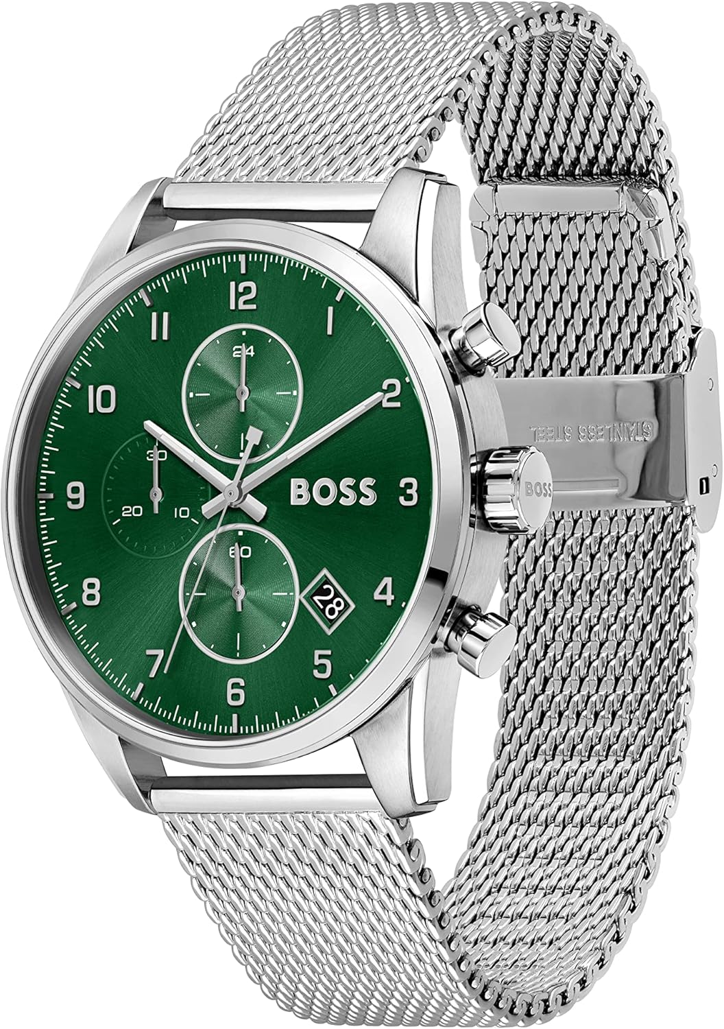 BOSS Herenhorloge analoog kwarts met roestvrijstalen band 1513938