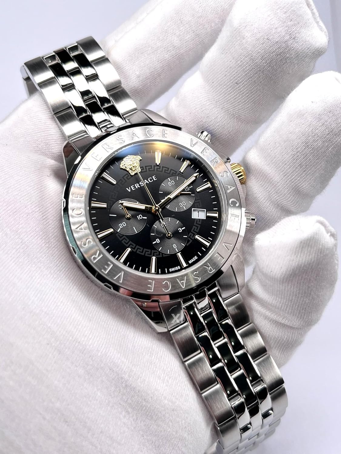 Versace VEV601523 Chrono Signature herenhorloge, 44 mm
