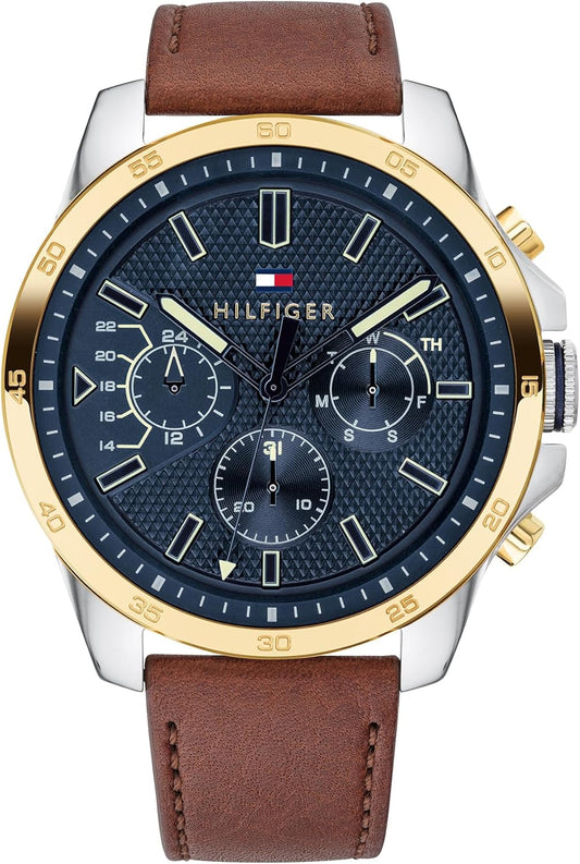 Tommy Hilfiger Heren-horloge met meerdere wijzerplaat, kwarts