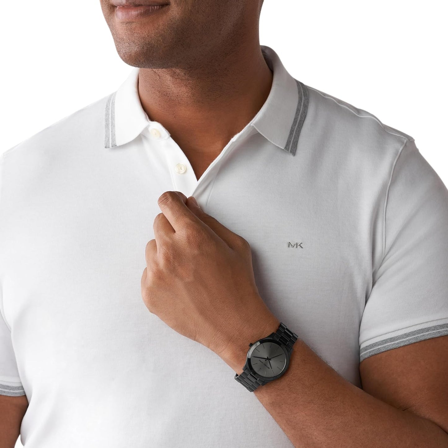 Michael Kors Runway Horloge voor dames, kwartsuurwerk met horlogeband van roestvrij staal, keramiek of leer