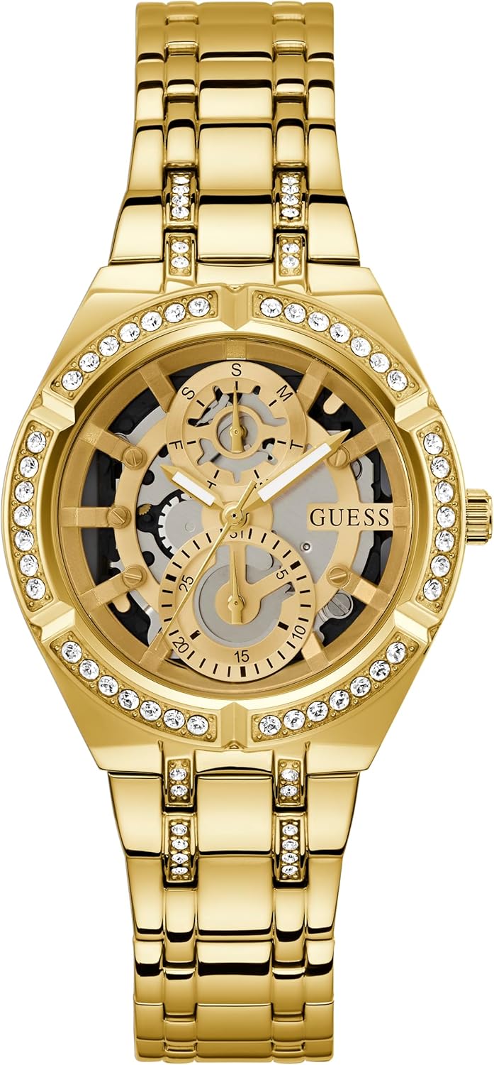 Guess Dameshorloge van 36 mm - iriserende armband iriserende wijzerplaat iriserende kast