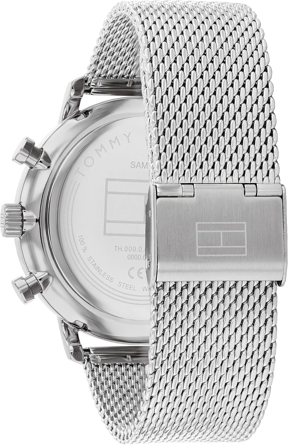 Tommy Hilfiger Multi-wijzerplaat kwarts horloge voor heren met zilveren roestvrijstalen armband - 1710567, zilver, armband
