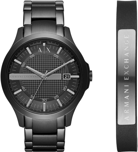 Armani Exchange heren Hampton Kijken, roestvrij_staal, misura unica