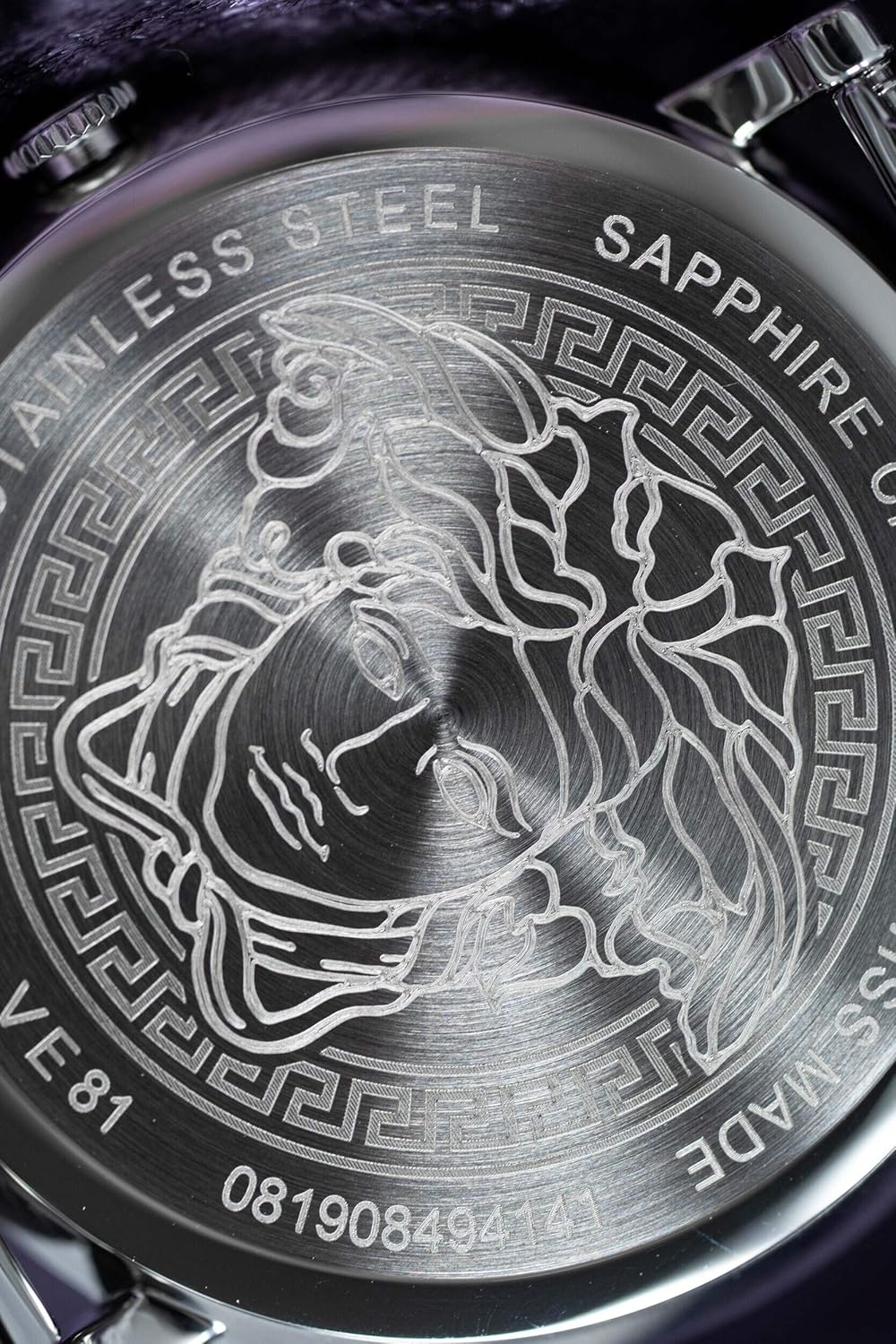 Versace Dames analoog kwartshorloge met roestvrij stalen armband VE81005 19, zilver, armband