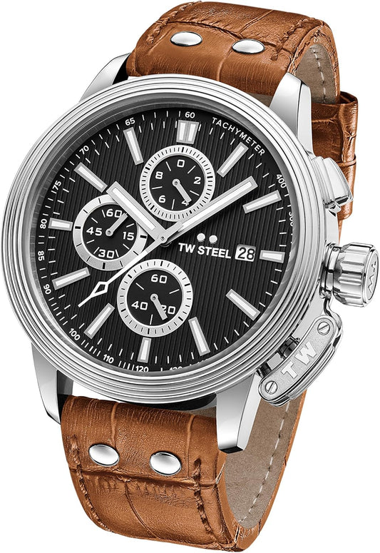 TW Steel 'CEO Adesso' Quartz casual horloge met blauwe band