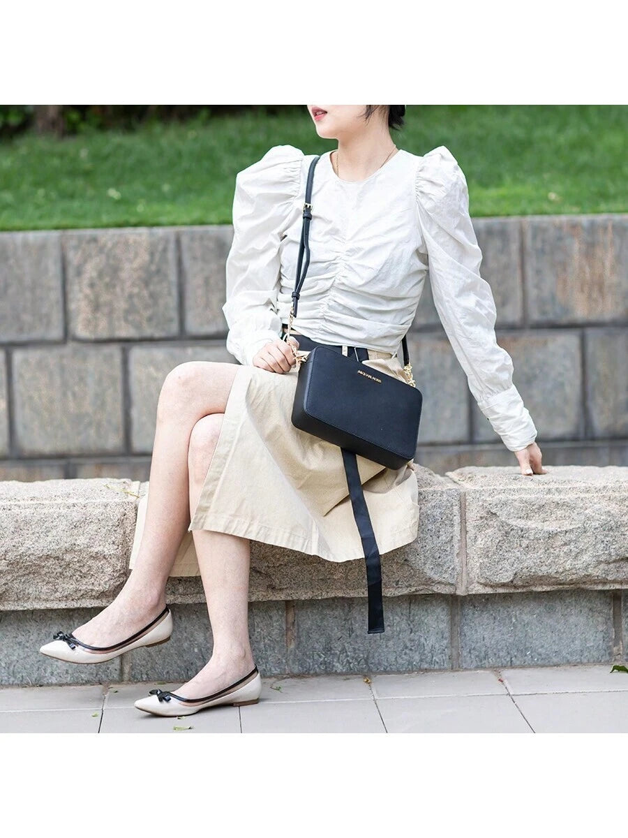 Michael Kors Jet Set Large Saffiano Leather Crossbody Bag Women Large Camera Bag,Purses and Bags Women Bags for Women
