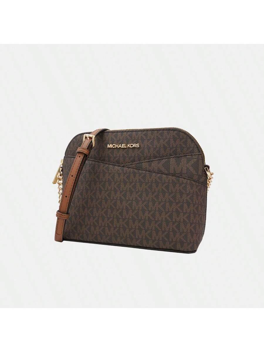 Michael Kors Michael_Kors | Jet Set Travel Medium Logo Dome Crossbody Bag Travel Purses and Bags Women Bags for Women