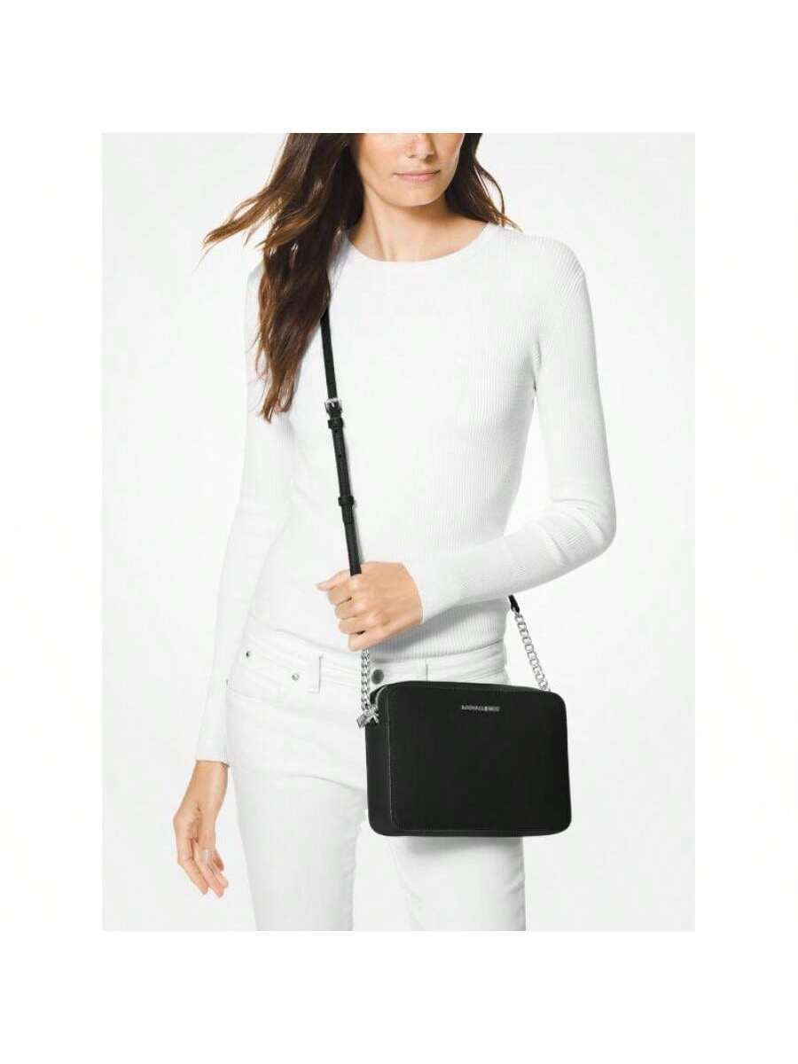 Michael Kors Michael_Kors | Jet Set Large Saffiano Leather Crossbody Bag