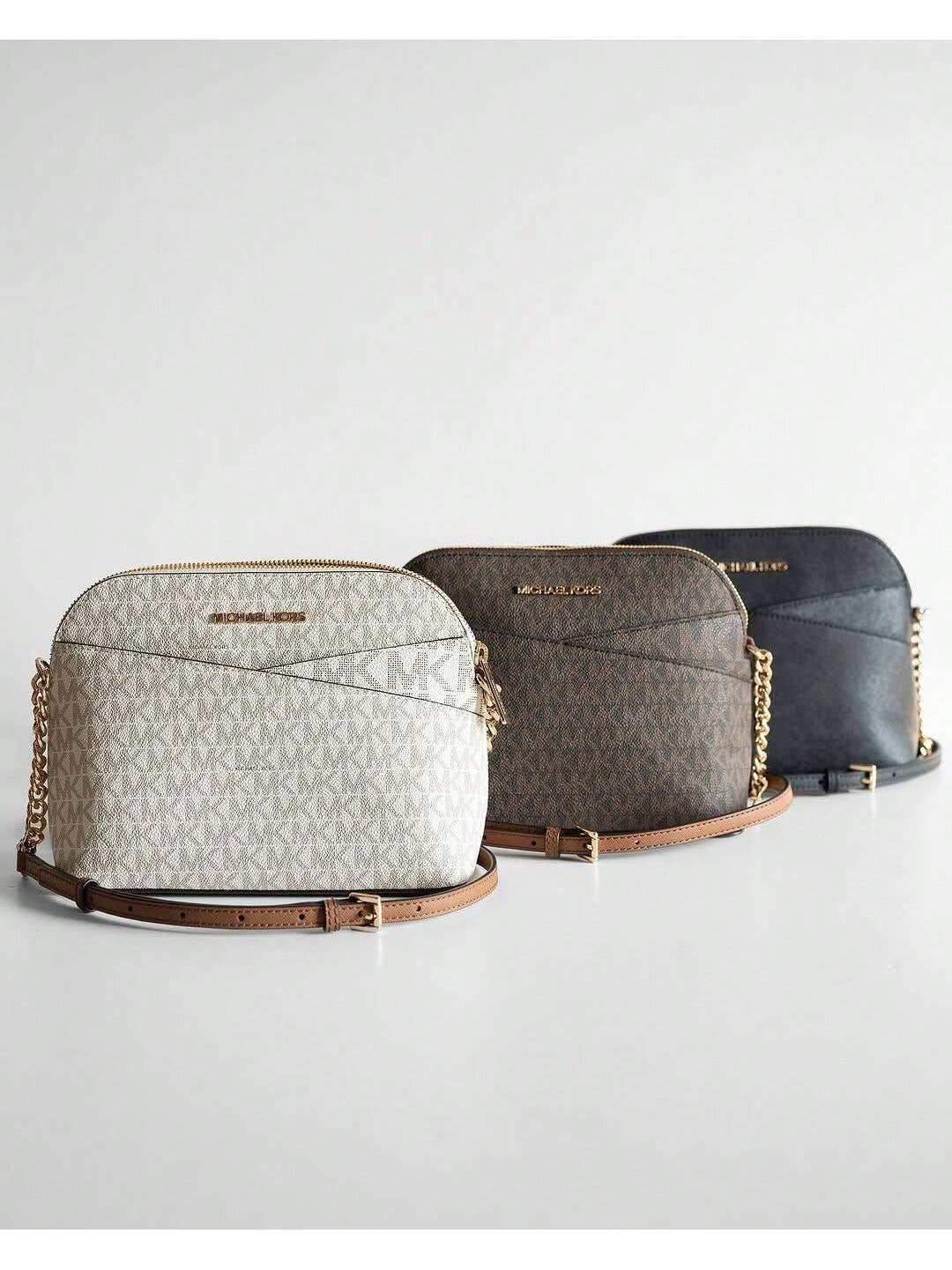 Michael Kors Michael_Kors | Jet Set Travel Medium Logo Dome Crossbody Bag Travel Purses and Bags Women Bags for Women